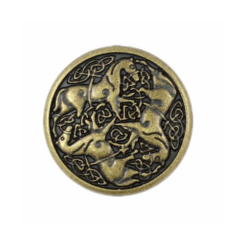 Celtic Horses Button