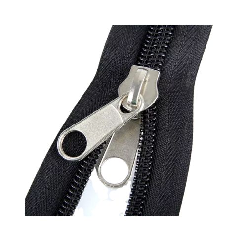 Double Side Teeth Metal Zipper