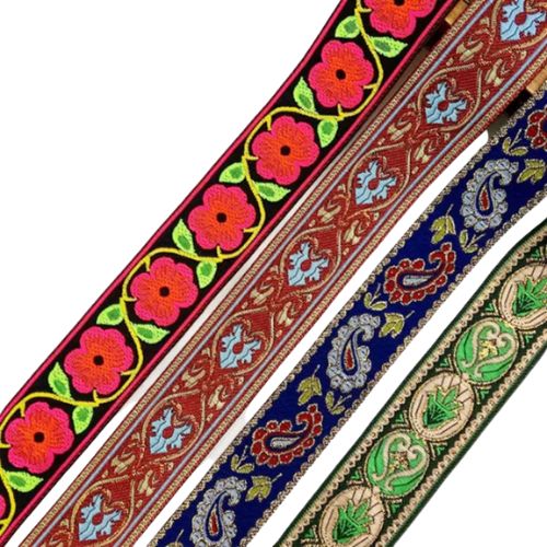 Ethnic Embroidered Ribbon Lace Trim