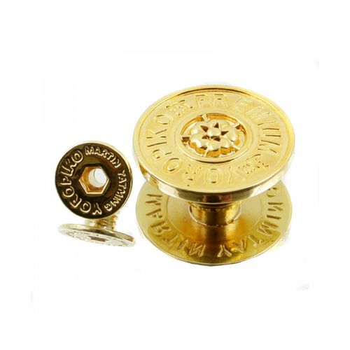 Gold Plated Jeans Brass Button