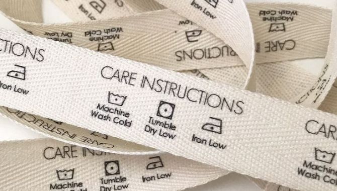 Pre-printed Care Label