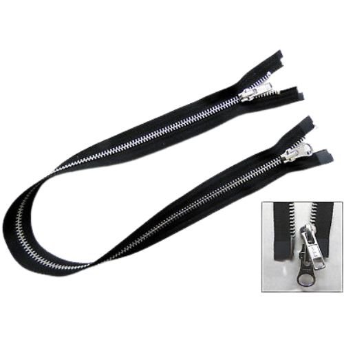 Two-way Open-End Metal Zipper